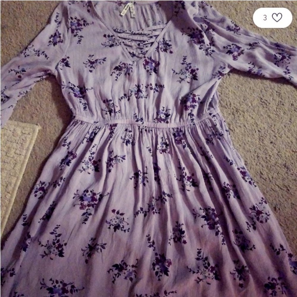 mudd medium purple spring dress